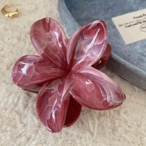 Glossy Flower Clawclip